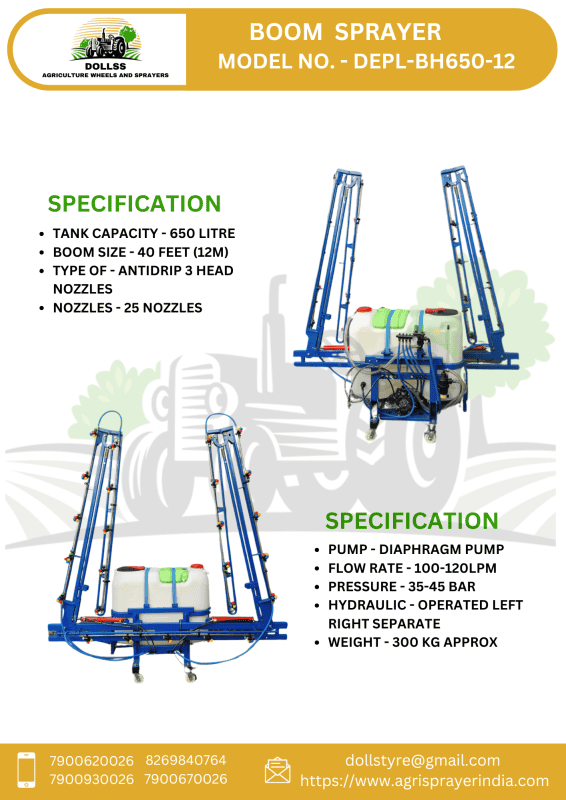 Hydraulic Boom Sprayer