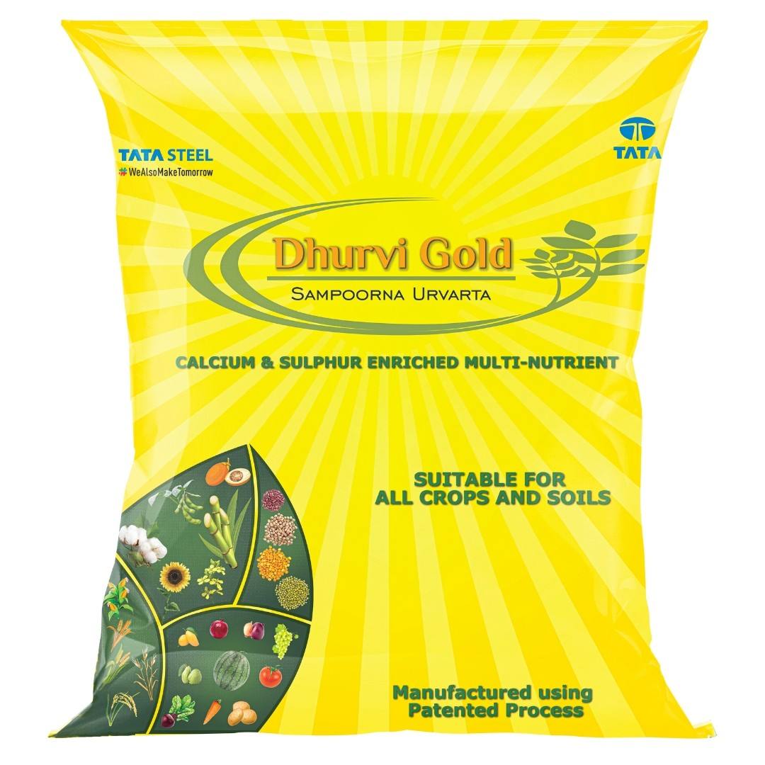 11 पोषक तत्वों का मिश्रण वाला खाद / टाटा स्टील का धुर्वी गोल्ड उर्वरक | Tata Steel Dhurvi Gold Fertilizer - 25 KG Packing Bag