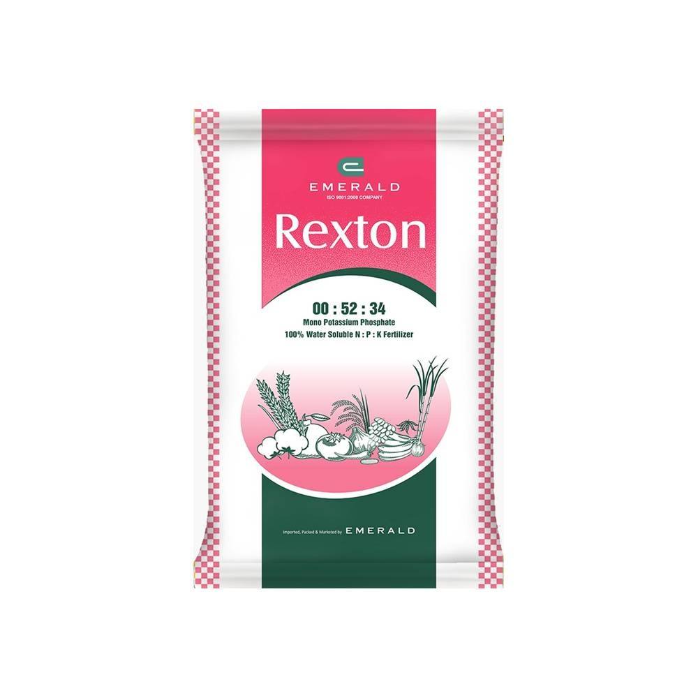 Rexton NPK 00:52:34 Water Soluble Fertilizer – High Phosphorus & Potassium Fertilizer for Flowering, Fruiting & Crop Quality