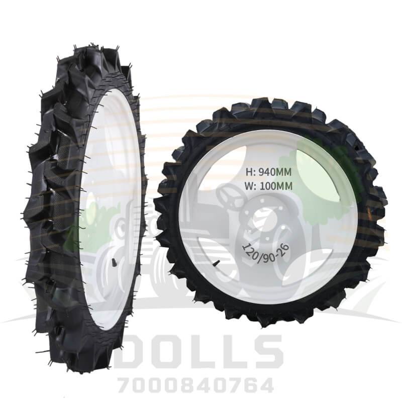 Dolls Pneumatic Rice Transplanter Tractor Wheel Size - Front Size Front (940*100MM) Back (1570*120MM)