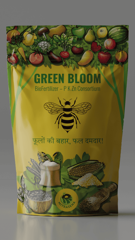 Green Bloom BioFertilizer (100g) | Enhanced P-K-Zn Consortium for Optimal Plant Growth