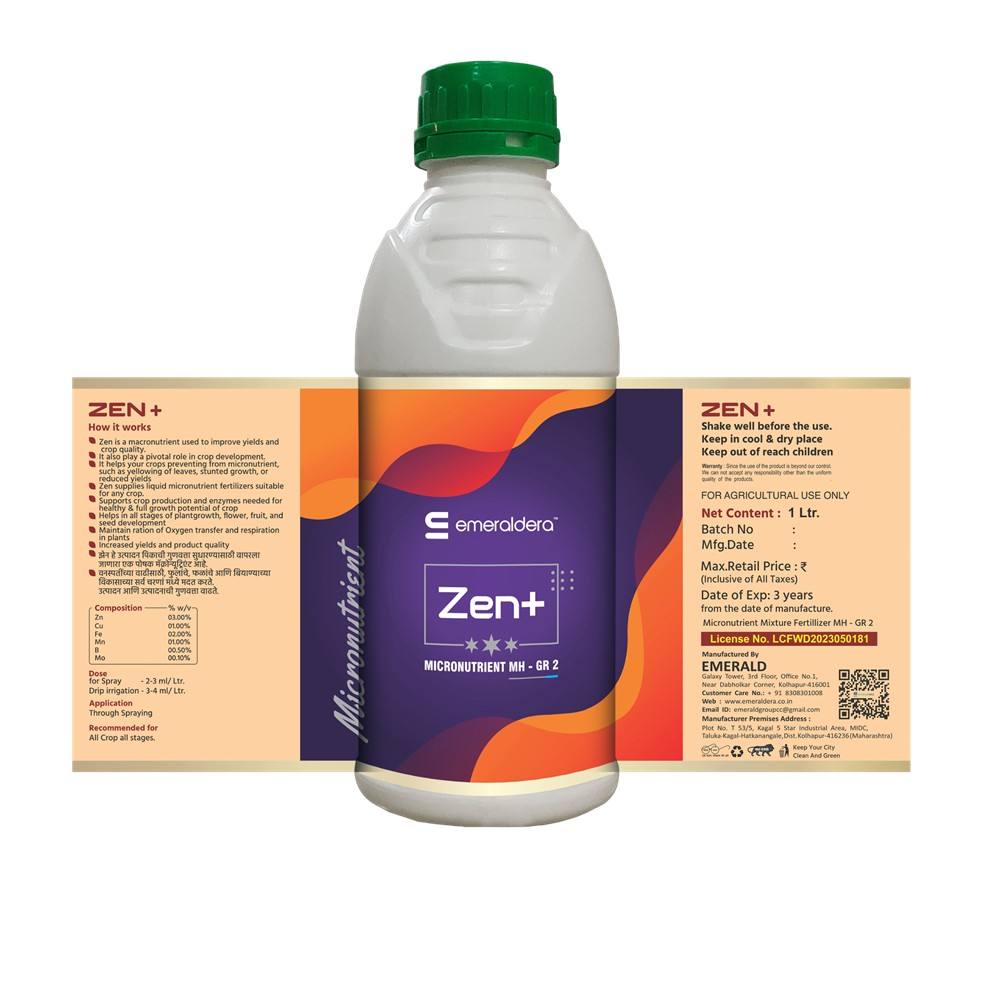 Zen+ Multi Micronutrient Fertilizer – Grade 2 Complete Crop Nutrition Formula for Healthy Growth & Higher Yield