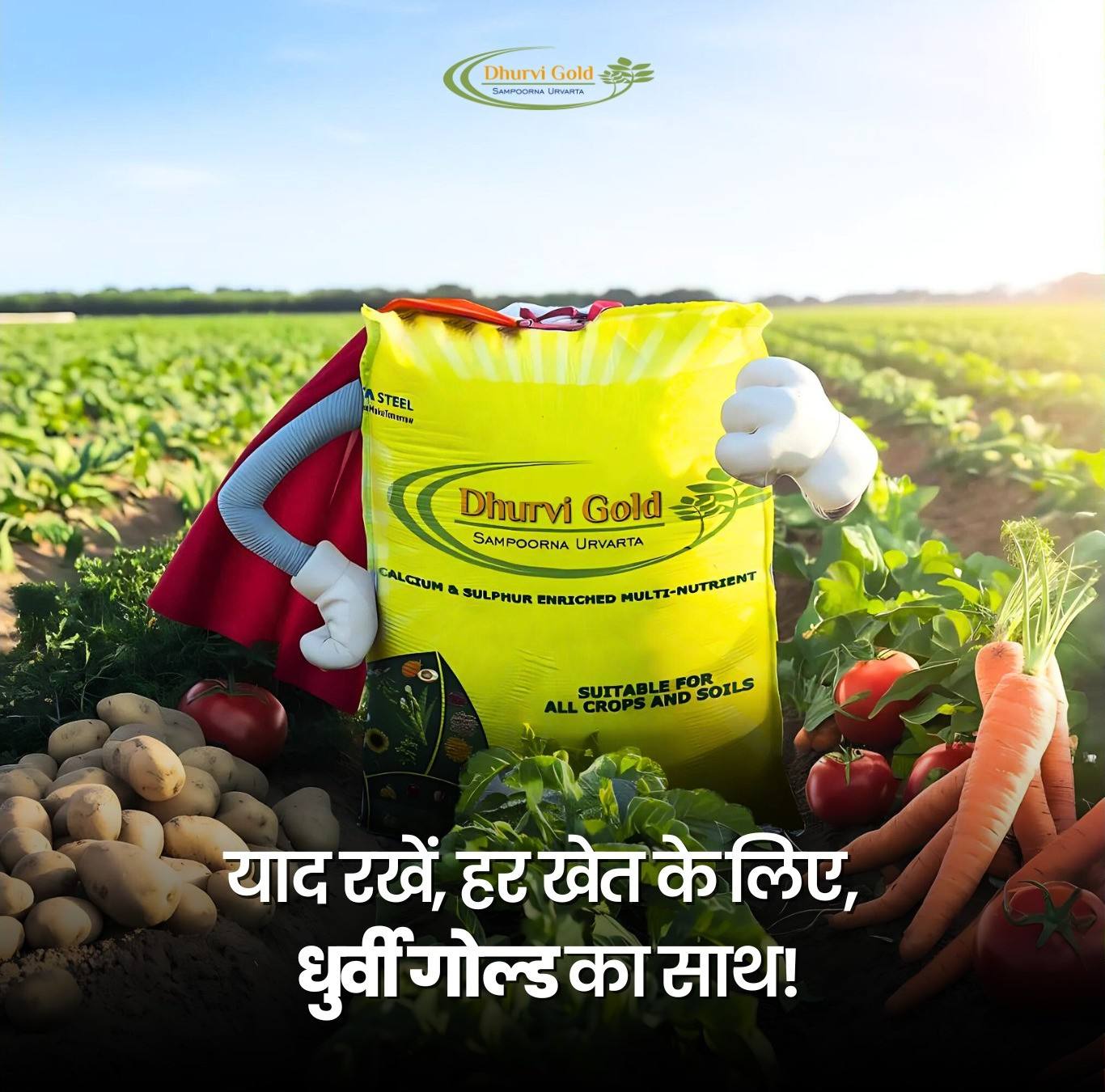 Tata Dhurvi Gold | Soil conditioner | Enriched in Multi nutrient | 25 Kg Bag |