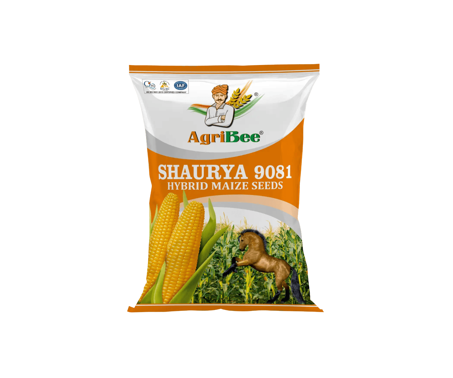 AgriBee Hybrid Maize Seeds Shaurya 9081 (4Kg Packing) Single Cross Yellow Maize Seeds