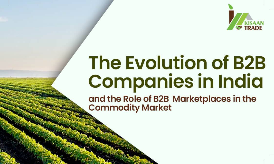 Growth of B2B companies in India and role of commodity market