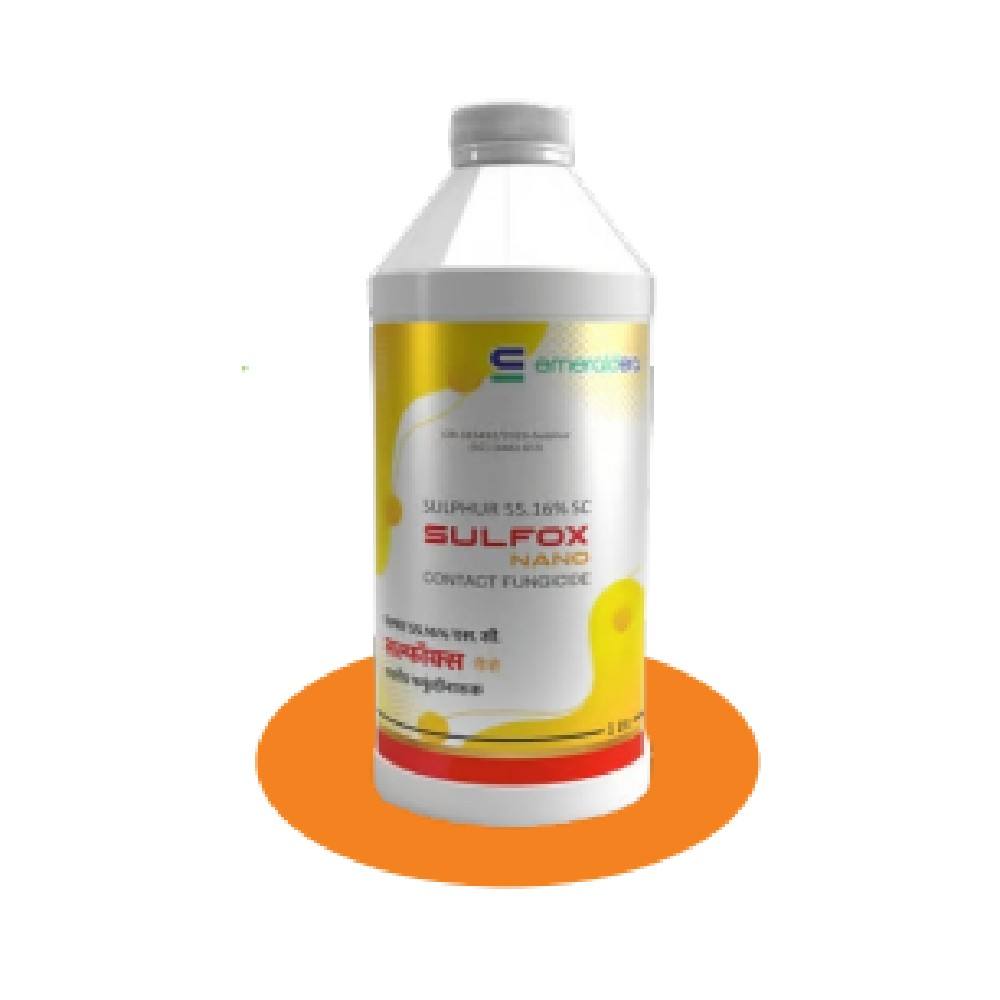 Sulphox Nano (Nano Sulphur 55.16% SC) – Sulphur-Based Fungicide & Plant Nutrition Solution for Powdery Mildew Control