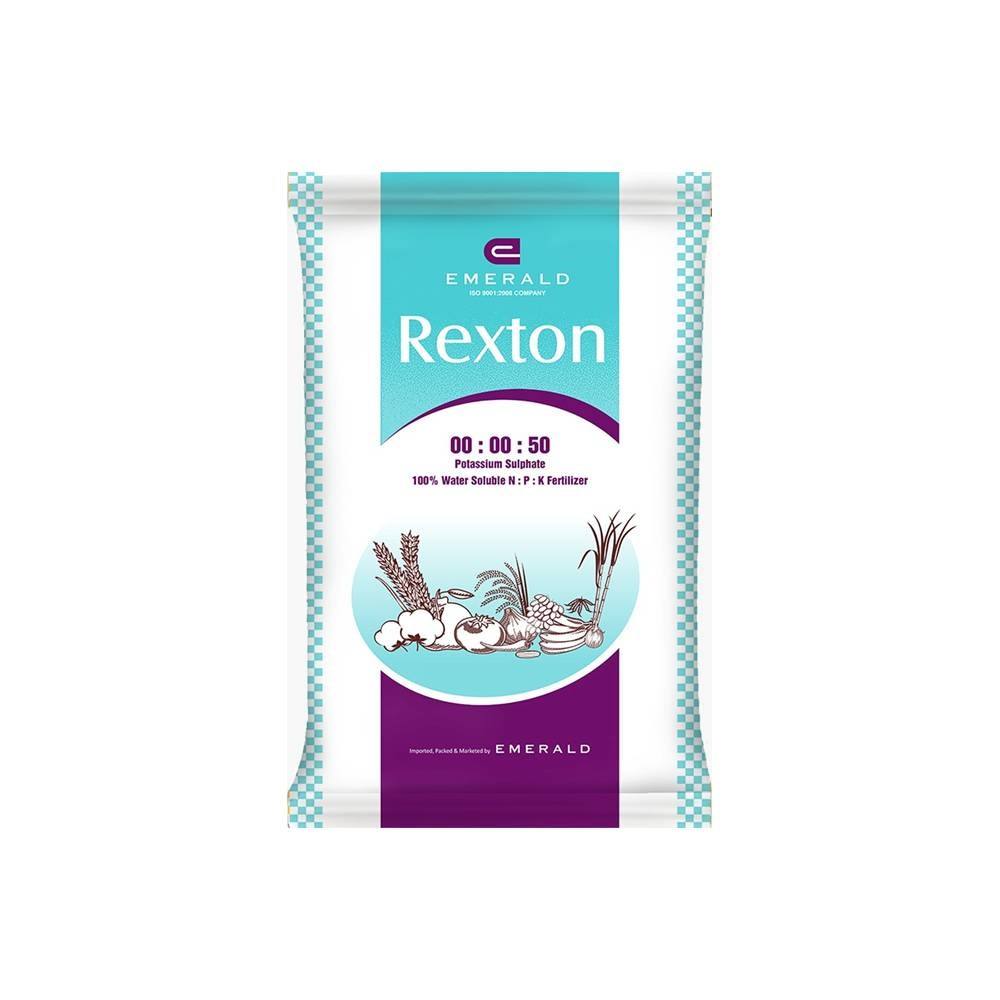 Rexton 00:00:50 Water Soluble Potassium Fertilizer – High Potassium & Sulfur Fertilizer for Flowering, Fruiting & Crop Quality Enhancement