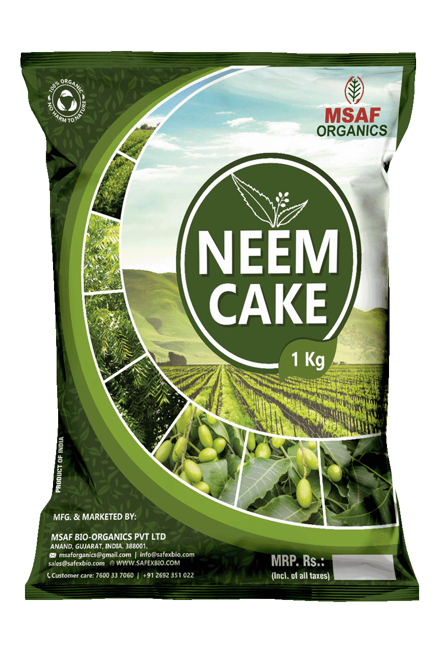 Msaf Organic Neem Cake Fertilizer for Plant Growth | Pest Repellent for Plants