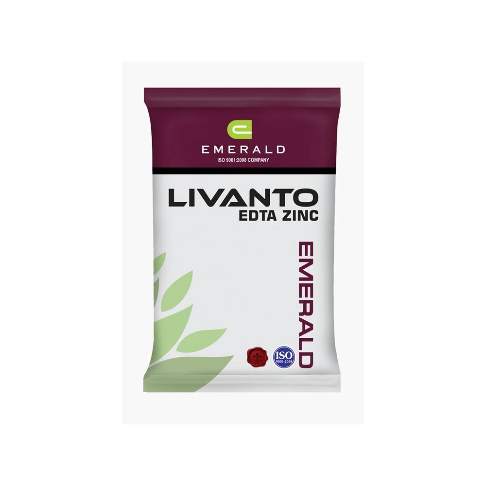 Livanto Chelated Zinc (EDTA Zinc) – Advanced Chelated Zinc Fertilizer for Superior Nutrient Absorption & Crop Growth