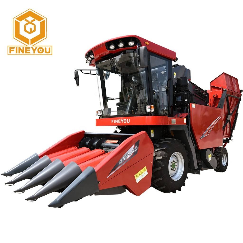 4 Row Corn Silage Combine Harvester Maize Pick Machine for Farmers Use | Professional Agricultural Machinery