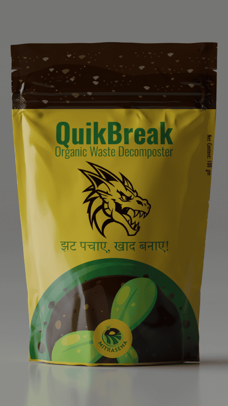 QuikBreak Organic Waste Decomposer - 100g Packaging