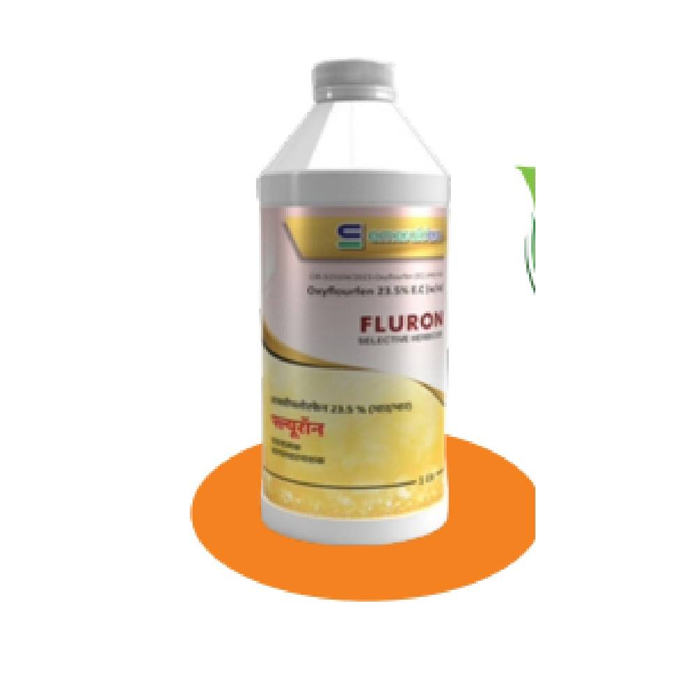Fluron (Oxyfluorfen 23.5% EC) – Pre & Post Emergence Herbicide for Broadleaf and Grass Weed Control