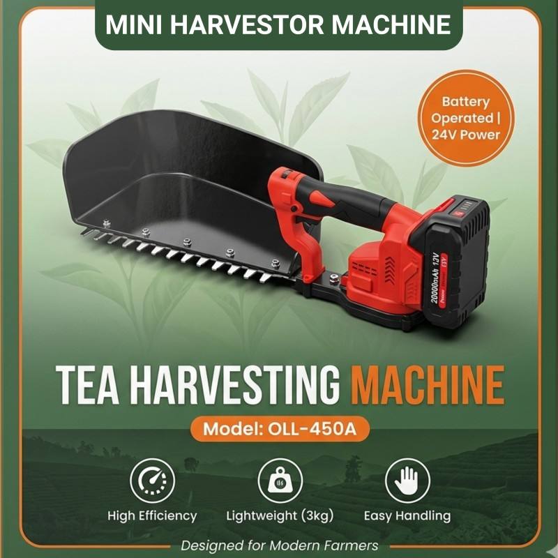 Battery Operated Mini Tea Plucking Machine | Portable Electric 24v Tea Harvesting tool