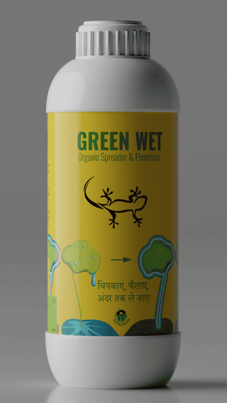GREEN WET - Organic Spreader & Penetrator | Organic Sticker, Packaging 1000 ml