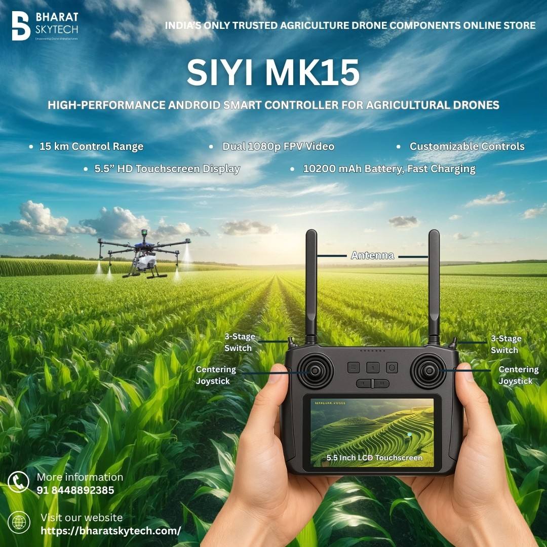Siyi MK15 Mini HD Handheld Transmitter FPV RC Controller Combo for Agri Drone
