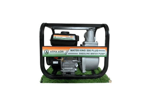 Asha Agri WK-300 Plus Water Pump 3 Inch Outlet 7.5 HP Powerfull Petrol Engine 4 Stroke Maximum Discharge 1000-1200 liters/min, RPM 3600